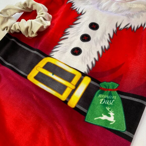 Child's Destira Santa Claus Christmas Holiday Leotard - Picture 2 of 3